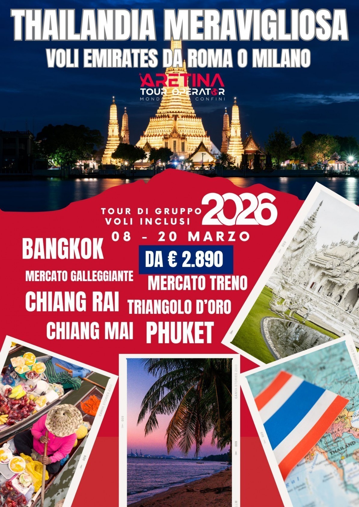 tour e soggiorno mare Thailandia
