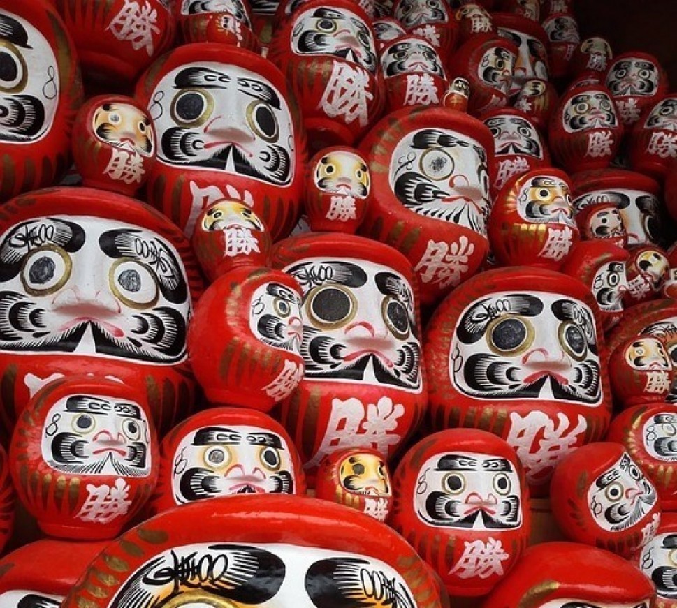Daruma Giappone bambola