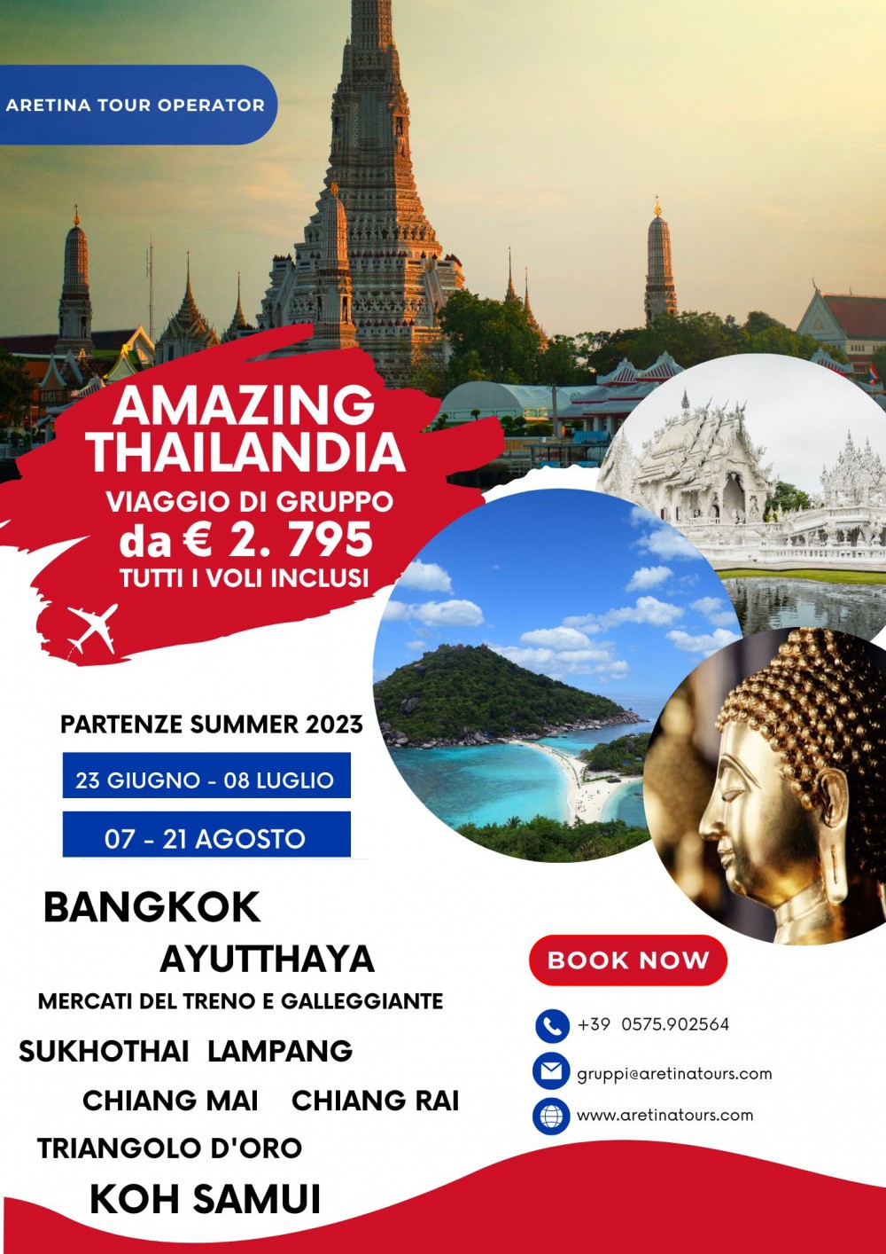 offerte viaggi organizzati Thailandia tour di gruppo Thailandia estate