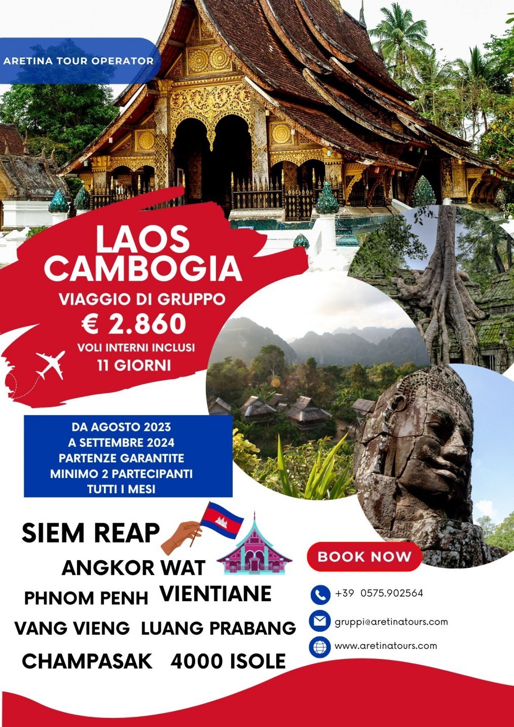 tour combinato Laos Cambogia