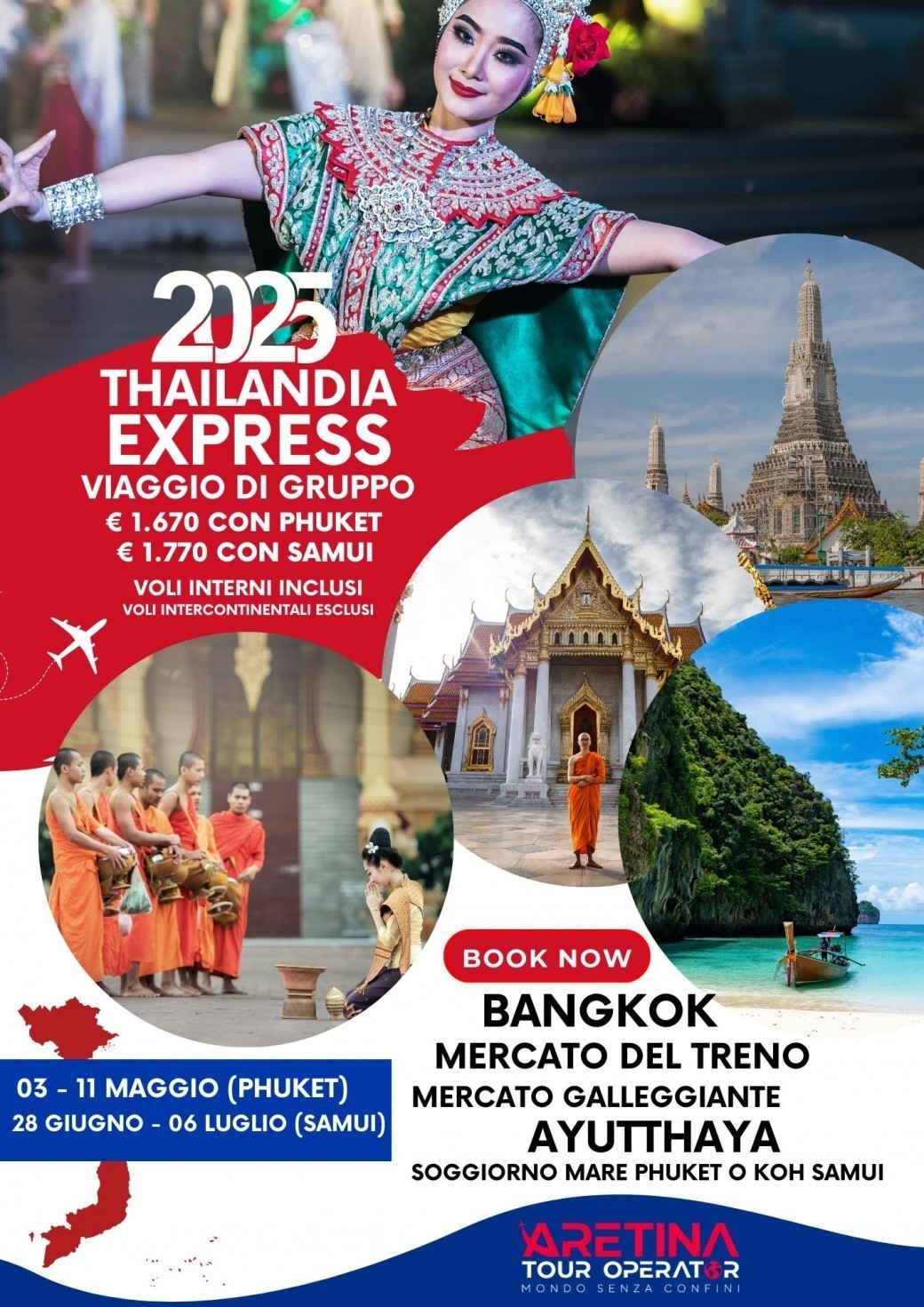 tour gruppo Thailandia mare