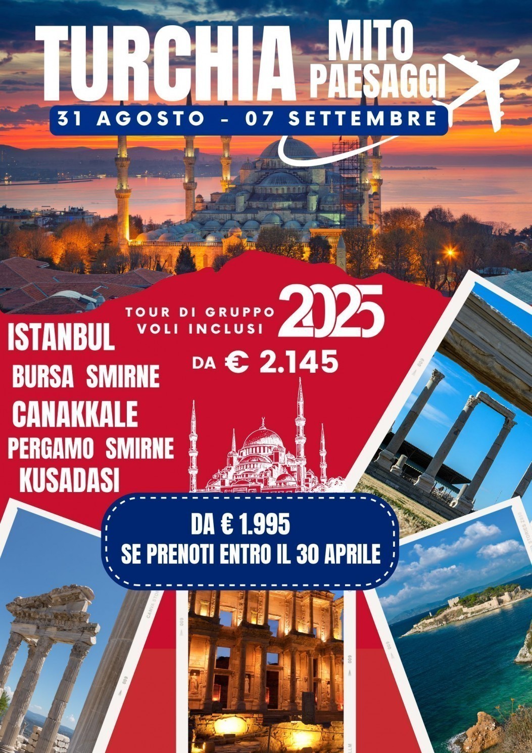 tour gruppo Turchia con mare