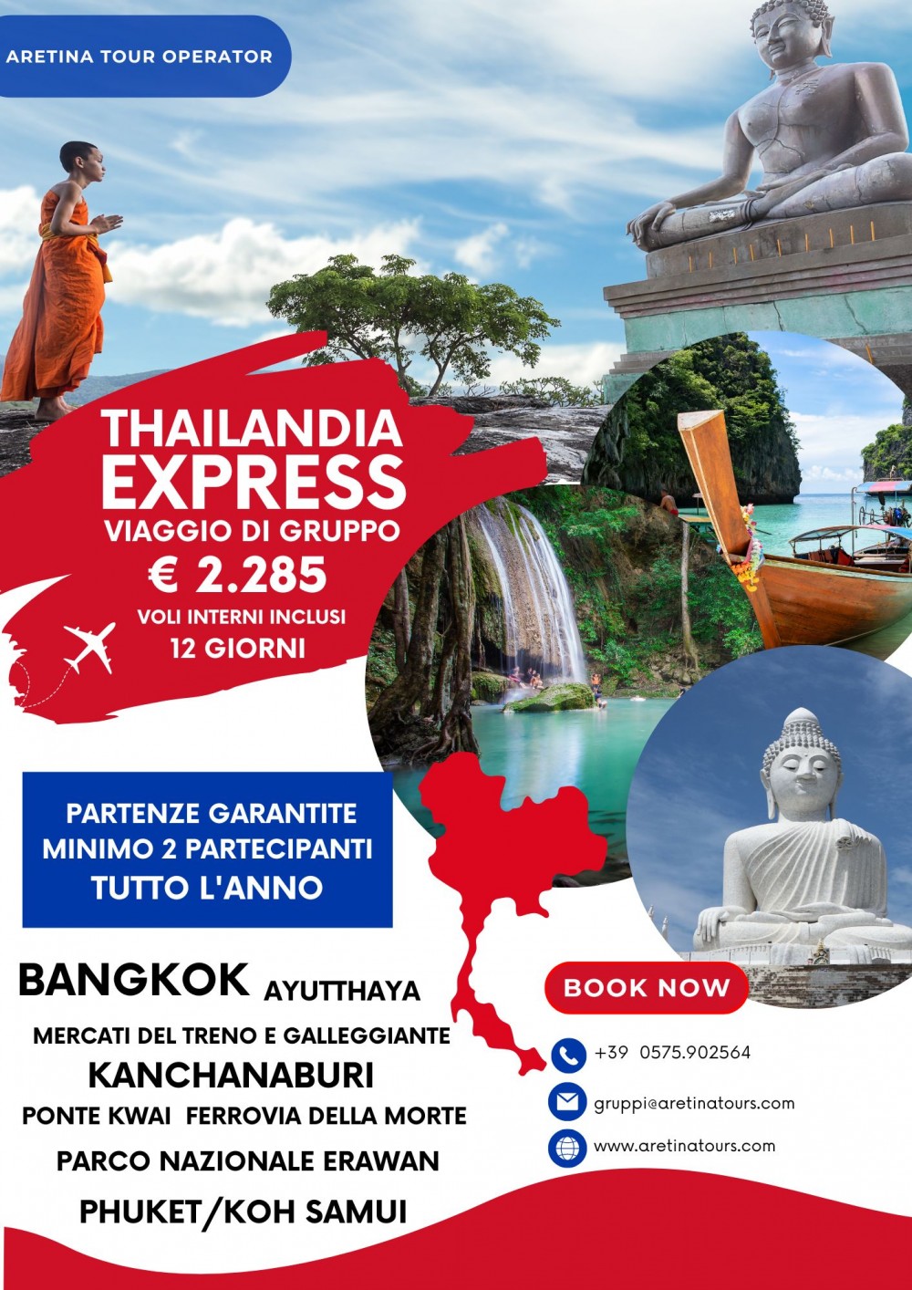 viaggio gruppo con guida Thailandia