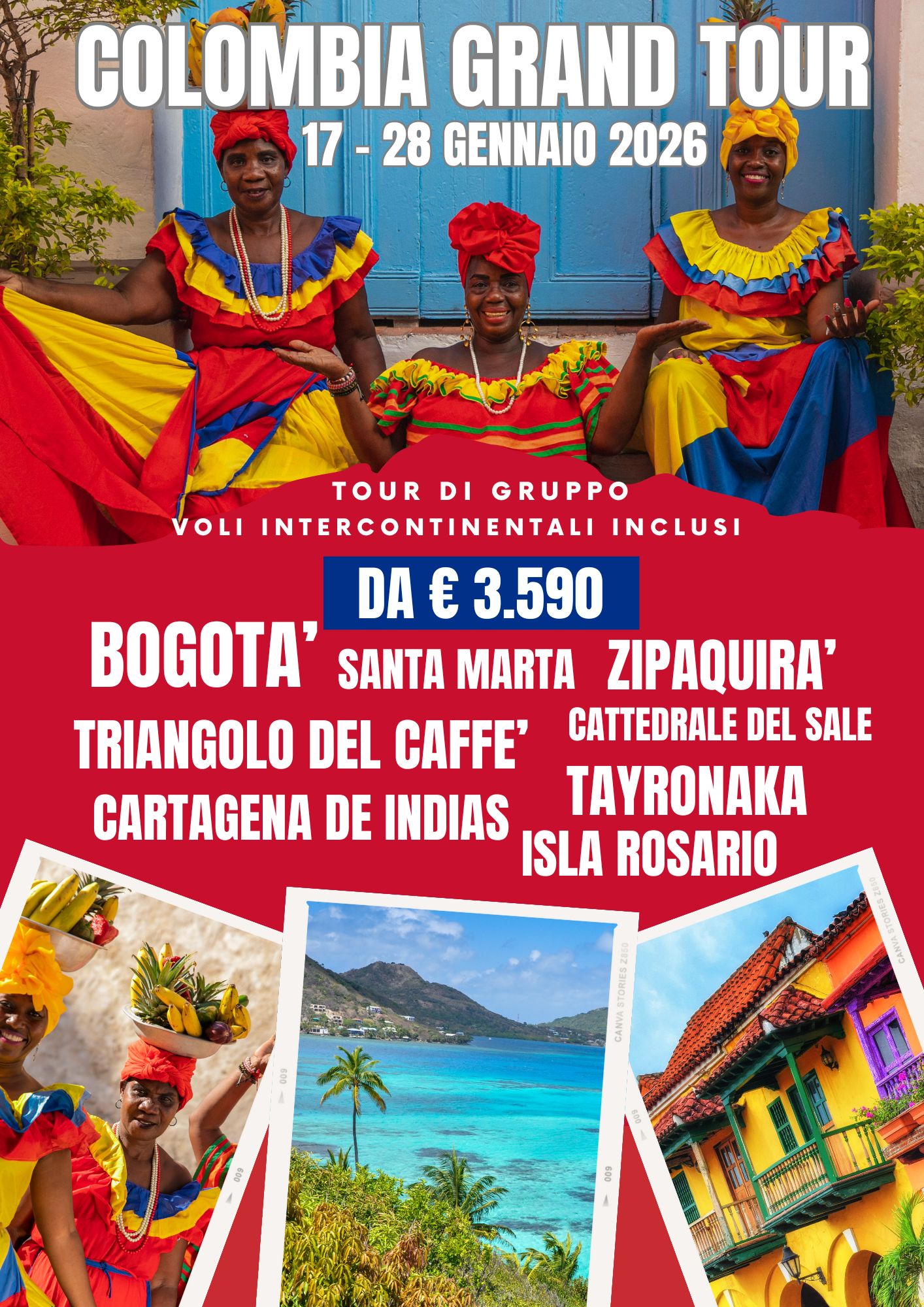 viaggi organizzati Colombia