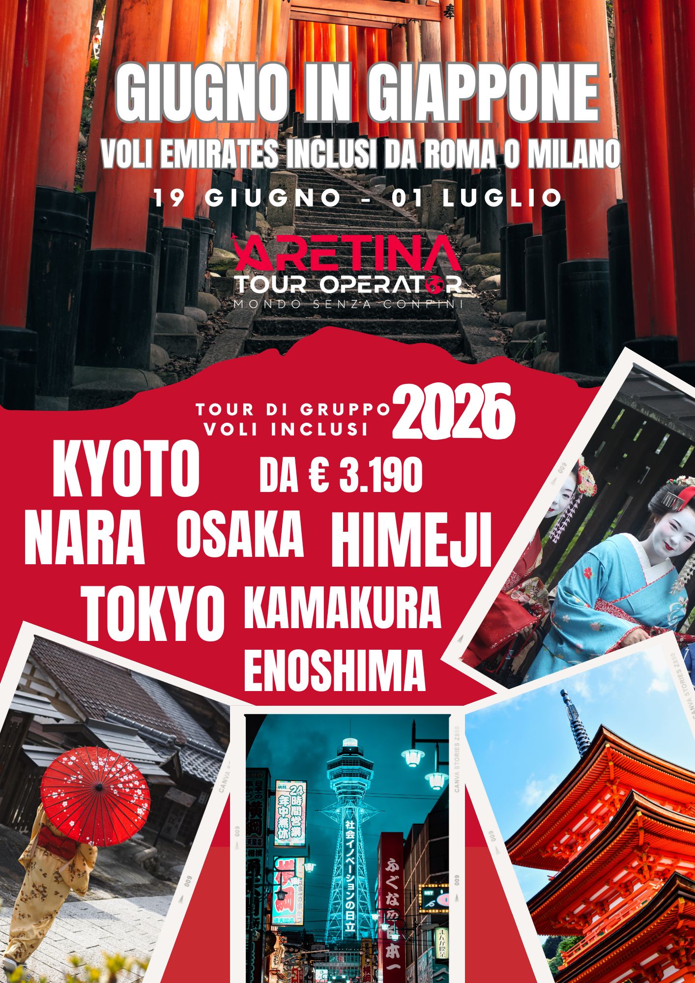 pacchetto viaggio organizzato Giappone estate