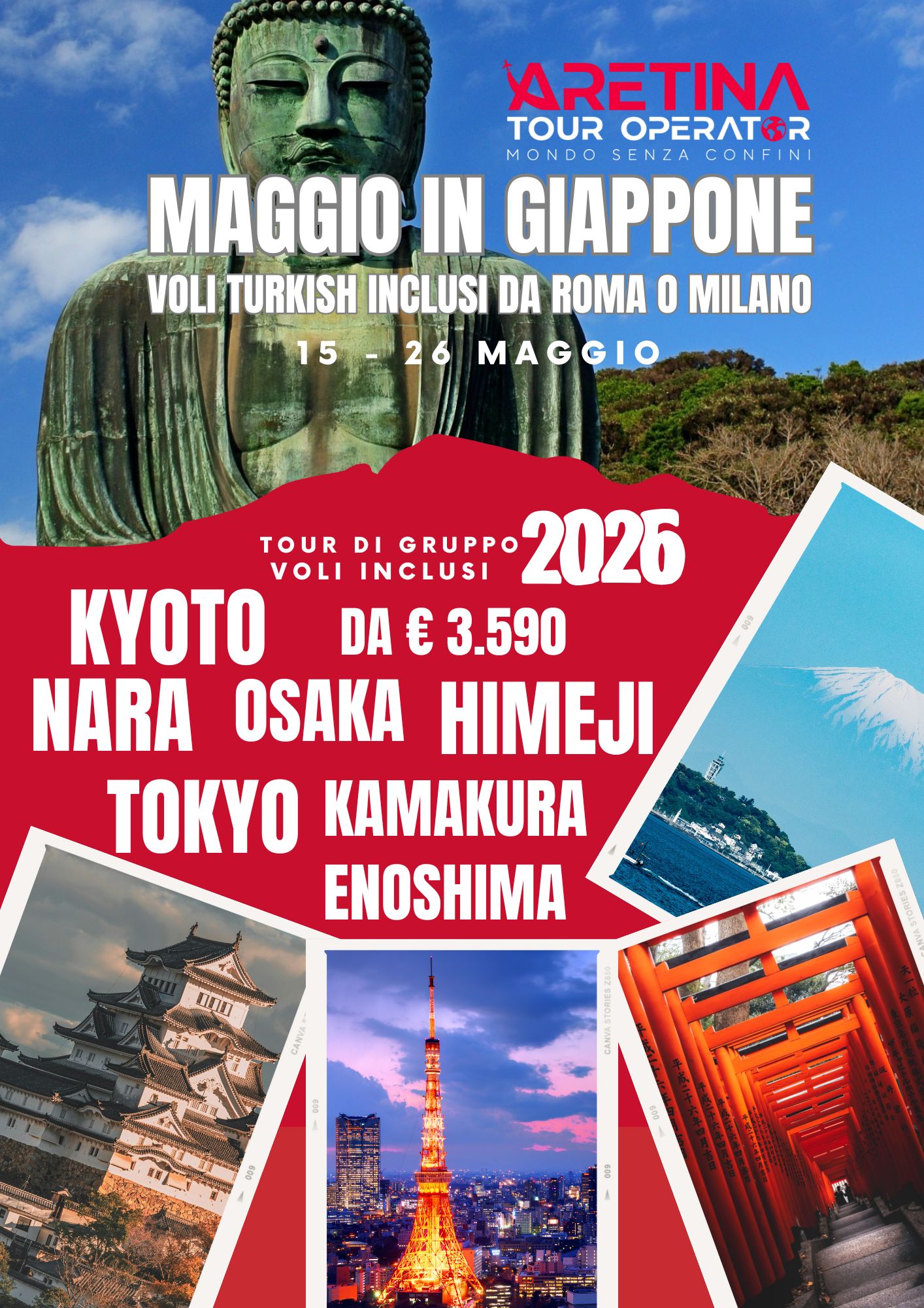 tour di gruppo in Giappone nel mese di maggio