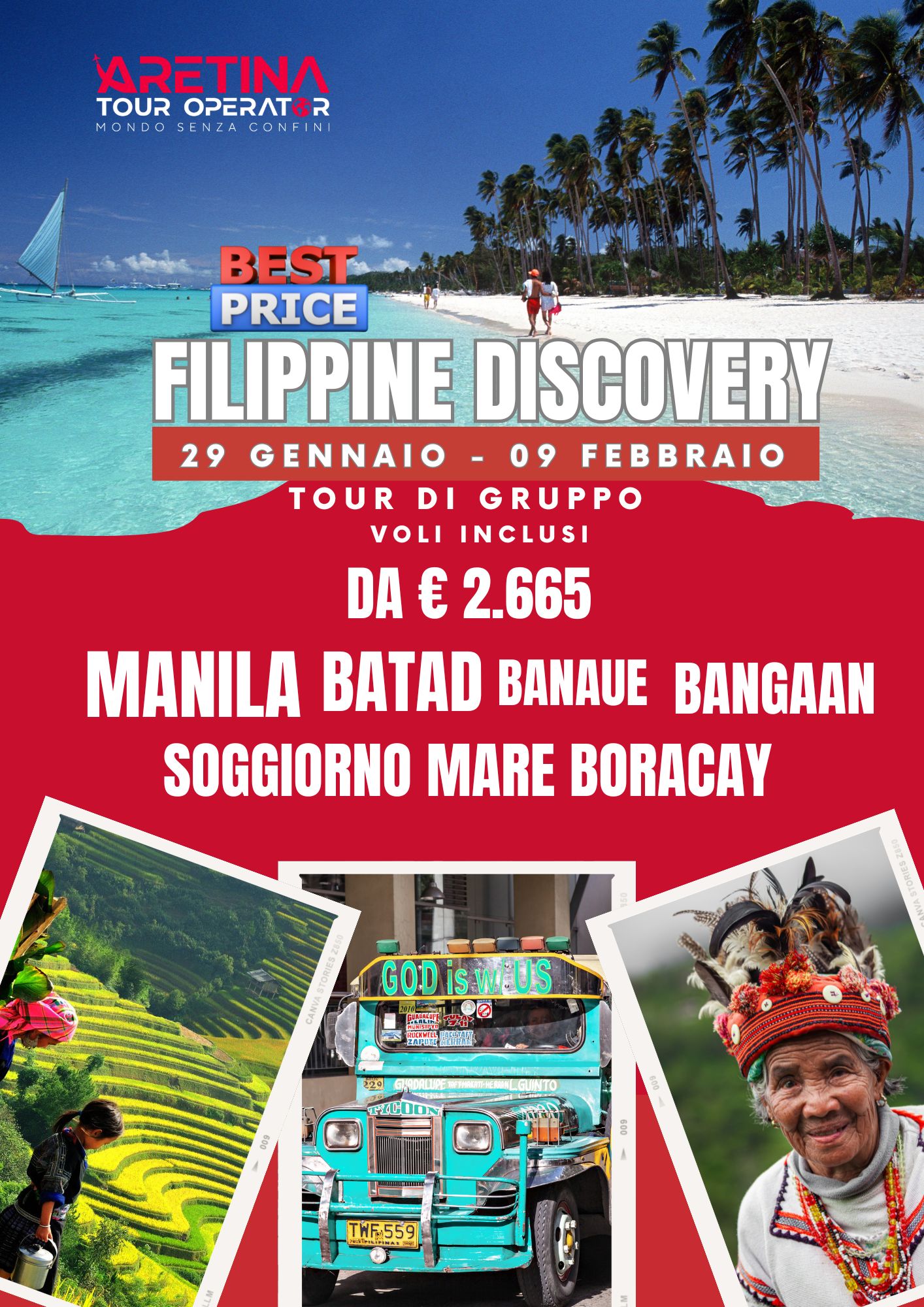tour culturale Filippine con soggiorno mare Boracay