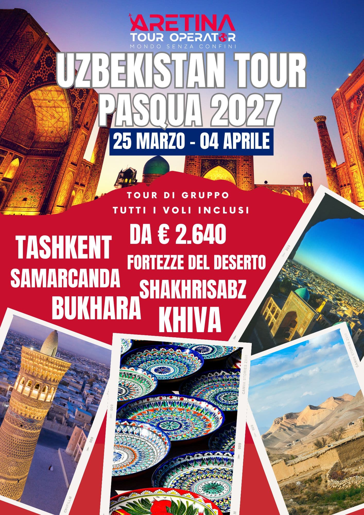 offerte viaggi organizzati Uzbekisthan Pasqua 2027