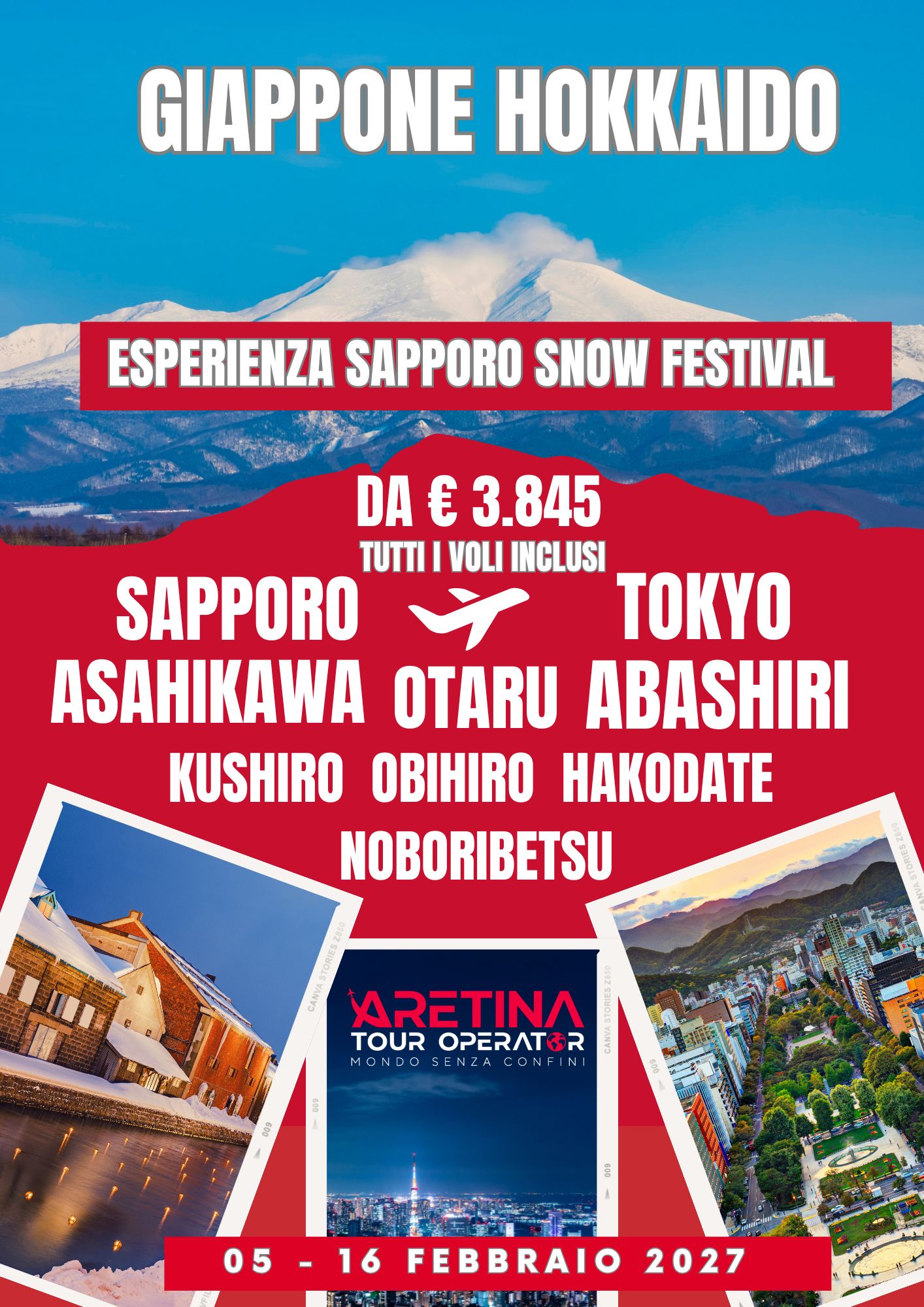 festival neve Hokkaido viaggio organizzato febbraio