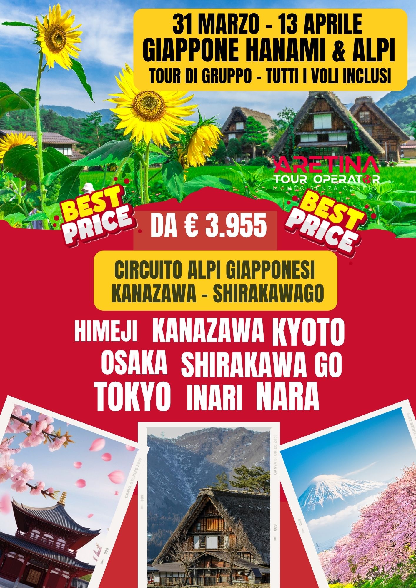 offerte tour gruppo Giappone Hanami 2027