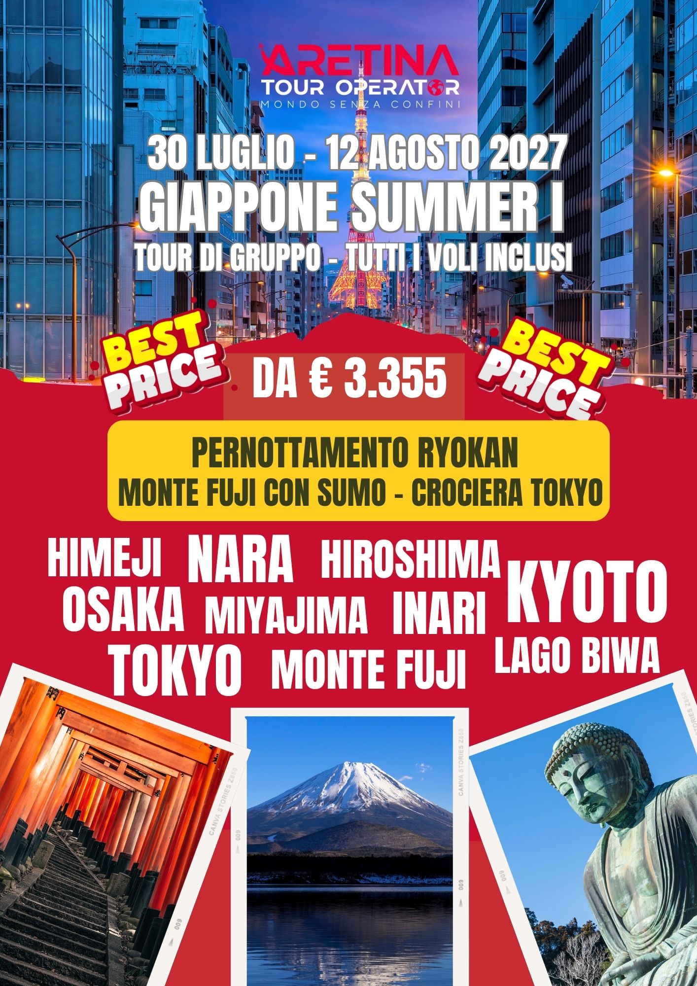 offerte tour gruppo Giappone estate 2027
